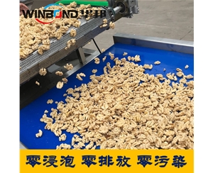 核桃仁去衣流水線 華邦去衣機(jī)純物理去皮率98%
